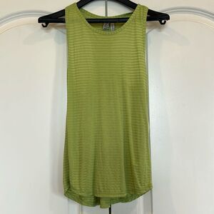 ZELLA GIRL ribbed racerback green tank - Large 10/12